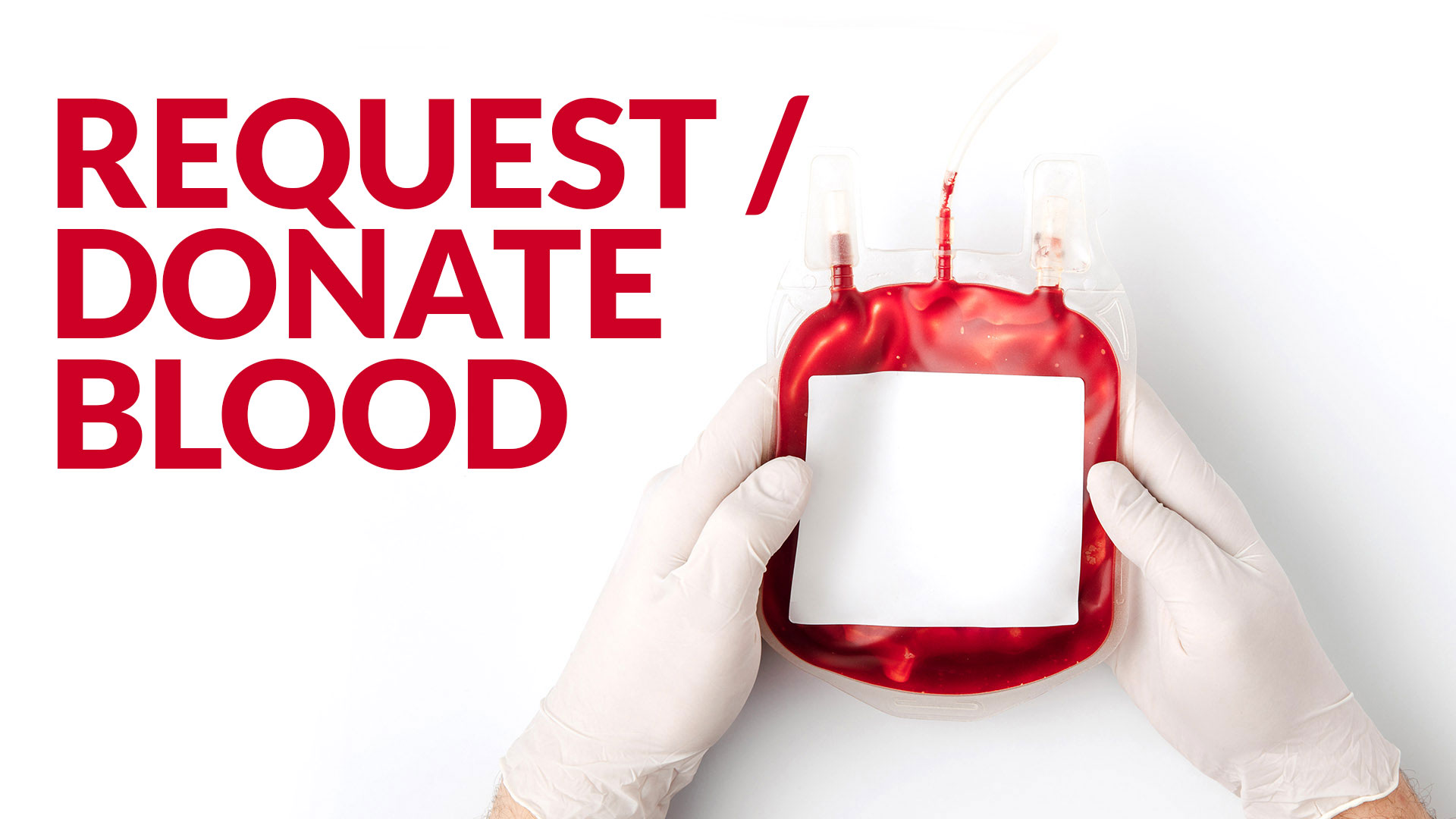 Request and donate blood